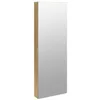 Image de vidaXL Armoire à bijoux avec miroir et éclairage LED mural