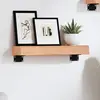 Image de vidaXL Étagère murale marron clair 40x10x6 cm bois chêne massif traité