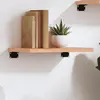Image de vidaXL Étagère murale marron clair 40x30x2 cm bois chêne massif traité