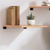 Image de vidaXL Étagère murale marron clair 40x50x2 cm bois chêne massif traité