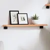 Image de vidaXL Étagère murale marron clair 60x10x2 cm bois chêne massif traité