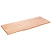 Image de vidaXL Étagère murale marron clair 100x40x2cm bois chêne massif traité