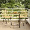 Image de vidaXL Ensemble à manger de jardin 3 pcs Résine tressée