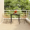 Image de vidaXL Ensemble à manger de jardin 3 pcs Résine tressée
