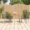 Image de vidaXL Ensemble à manger de jardin 3 pcs coussins gris résine tressée