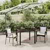 Image de vidaXL Ensemble à manger de jardin avec coussins 3 pcs Noir