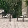 Image de vidaXL Ensemble à manger de jardin avec coussins 3 pcs Noir