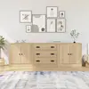 Image de vidaXL Buffets 3 pcs Chêne sonoma Bois d'ingénierie