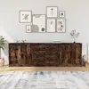 Image de vidaXL Buffets 3 pcs Chêne fumé Bois d'ingénierie