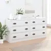 Image de vidaXL Buffets 2 pcs blanc bois d'ingénierie