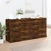 Image de vidaXL Buffets 2 pcs chêne fumé bois d'ingénierie