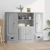 Image de vidaXL Buffets 3 pcs sonoma gris bois d'ingénierie