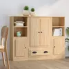 Image de vidaXL Buffets 3 pcs chêne sonoma bois d'ingénierie