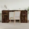 Image de vidaXL Bureau avec armoire chêne fumé bois d'ingénierie