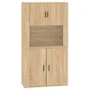 Image de vidaXL Buffet haut Chêne sonoma Bois d'ingénierie