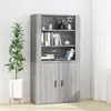 Image de vidaXL Buffet haut Sonoma gris Bois d'ingénierie