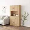 Image de vidaXL Buffet haut Chêne sonoma Bois d'ingénierie