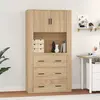 Image de vidaXL Buffet haut Chêne sonoma Bois d'ingénierie