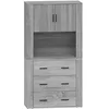 Image de vidaXL Buffet haut Sonoma gris Bois d'ingénierie