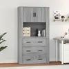 Image de vidaXL Buffet haut Sonoma gris Bois d'ingénierie