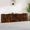 Image de vidaXL Buffets 3 pcs Chêne fumé Bois d'ingénierie