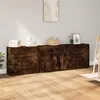 Image de vidaXL Buffets 3 pcs Chêne fumé Bois d'ingénierie