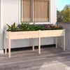 Image de vidaXL Jardinière avec doublure 203x53x76 cm bois massif de sapin