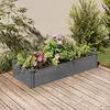 Image de vidaXL Lit surélevé de jardin doublure 120x45x25 cm bois massif sapin