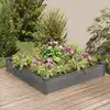 Image de vidaXL Lit surélevé de jardin doublure 120x120x25 cm bois massif sapin