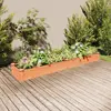 Image de vidaXL Lit surélevé de jardin doublure 240x45x25 cm bois massif sapin
