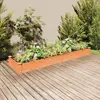 Image de vidaXL Lit surélevé de jardin doublure 240x60x25 cm bois massif sapin