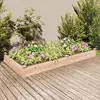 Image de vidaXL Lit surélevé de jardin doublure 240x120x25 cm bois massif sapin