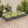 Image de vidaXL Lit surélevé de jardin doublure 240x120x25 cm bois massif sapin