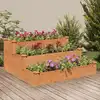 Image de vidaXL Lit surélevé de jardin marron 120x120x56cm bois massif de sapin