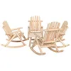 Image de vidaXL Ensemble de salon de jardin 5 pcs bois massif d'épicéa