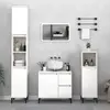 Image de vidaXL Ensemble d'armoires salle de bain 3 pcs blanc bois d'ingénierie