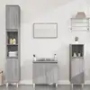 Image de vidaXL Ensemble de meubles de salle de bain 3 pcs Sonoma gris