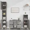 Image de vidaXL Ensemble de meubles de salle de bain 3 pcs Sonoma gris