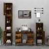 Image de vidaXL Ensemble de meubles de salle de bain 3 pcs Chêne fumé