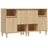 Image de vidaXL Buffets 2 pcs chêne sonoma 60x35x70 cm bois d'ingénierie