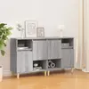 Image de vidaXL Buffets 2 pcs sonoma gris 60x35x70 cm bois d'ingénierie
