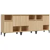 Image de vidaXL Buffets 3 pcs chêne sonoma 60x35x70 cm bois d'ingénierie