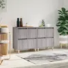 Image de vidaXL Buffets 2 pcs sonoma gris 60x35x70 cm bois d'ingénierie