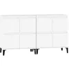 Image de vidaXL Buffets 2 pcs blanc 60x35x70 cm bois d'ingénierie