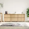 Image de vidaXL Buffets 3 pcs chêne sonoma 60x35x70 cm bois d'ingénierie