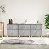 Image de vidaXL Buffets 3 pcs gris béton 60x35x70 cm bois d'ingénierie