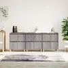 Image de vidaXL Buffets 3 pcs sonoma gris 60x35x70 cm bois d'ingénierie