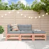 Image de vidaXL Salon de jardin 3 pcs avec coussins bois massif douglas