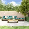 Image de vidaXL Salon de jardin 4 pcs avec coussins bois de pin imprégné