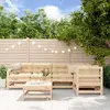Image de vidaXL Salon de jardin 6 pcs Bois de pin massif